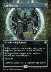 (353) Leyline Axe - FOIL - BORDERLESS
